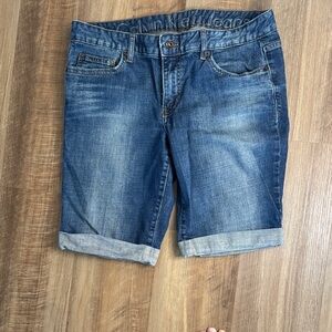 Calvin Klein Rolled Hem Blue Shorts